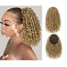 �羳���޳��K�����W�Rβ�p��W���ٰl afro kinky curly ponytail