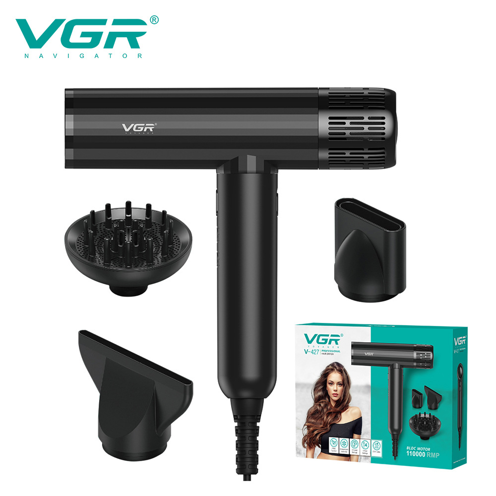 VGR427跨境新款家用电吹风机酒店发廊高速负离子温控女士吹风机