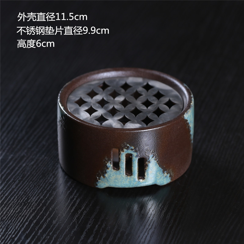 Vela de estilo japonés tetera calentador de té base tetera doméstica calefacción calentador de té Kung Fu ceremonia del té cero con calentador de té caliente