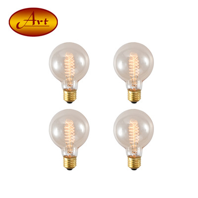 [4 installed G80 Around the wire] 4PCS neutral cowhide Carton packing Cross border Electricity supplier Edison Retro bulb