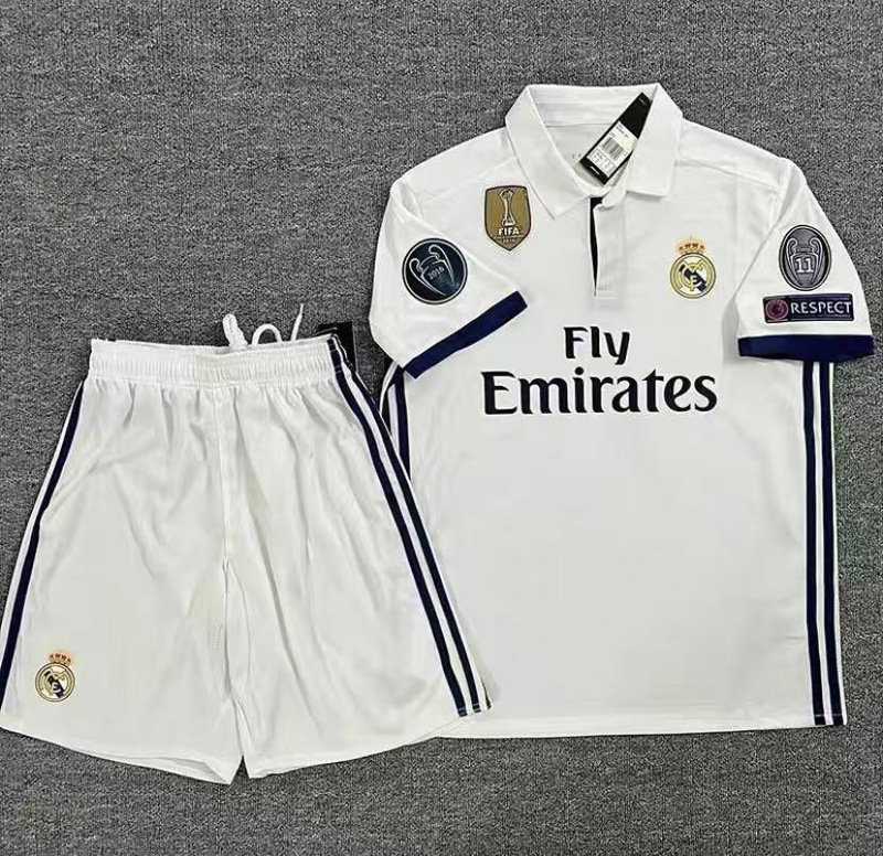 1617 シーズン レトロ ジャージ ホーム サッカー スーツ 半袖 トップ ロナウド No.7 スポーツウェア 速乾ジャージ|undefined