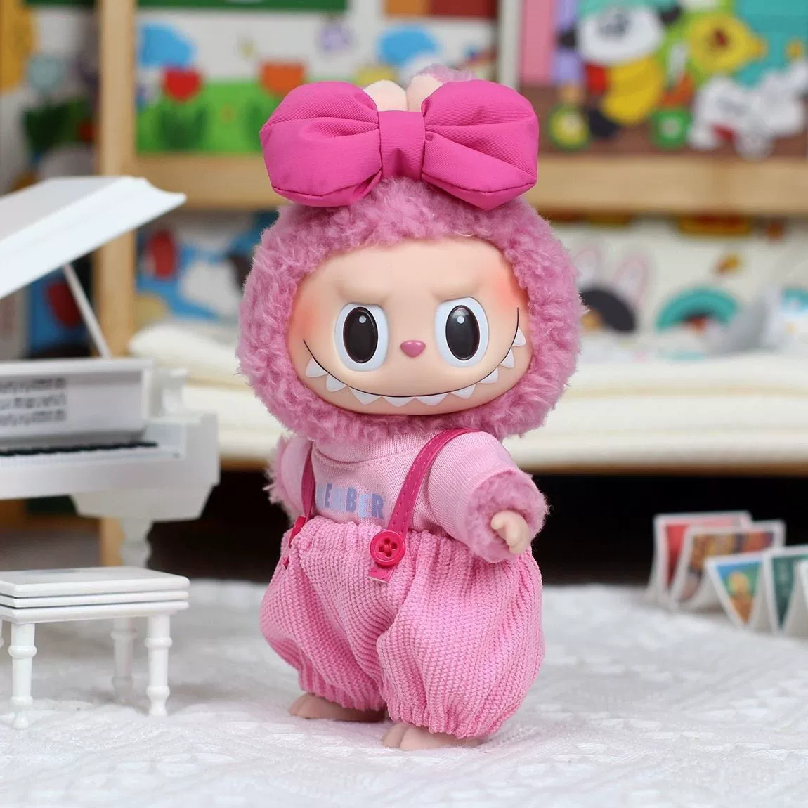 Симпатичный sweetheart Meimei тройка комплект для девочки Labubu детская одежда Labubu детская одежда модный бренд лето День Святого Валентина