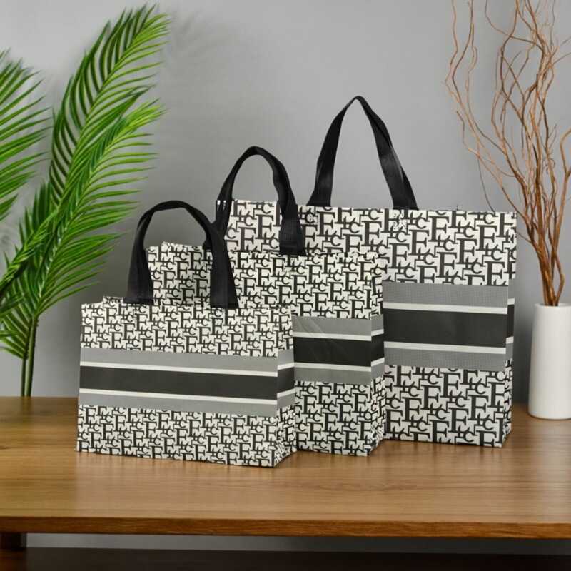 Inventory Clearance Sale Non-Woven Tote Bags Laminated Clothing Store Shopping Gift Bags Waterproof Manufacturer Wholesale