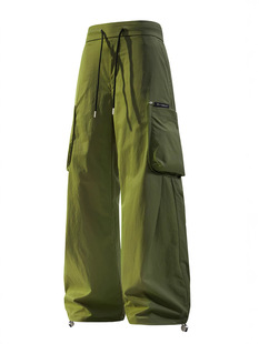 American-style Trendy Brand Men's Wide-leg Loose Casual All-match Sports Trousers Spring and Autumn Design Sense Waterproof for Men