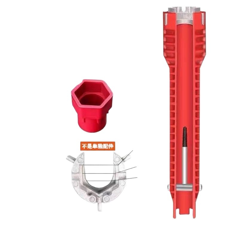 Baño de Ventas Directas 8-en-1 llave del fregadero multifuncional hogar fontanería baño herramienta especial grifo desmontaje artefacto
