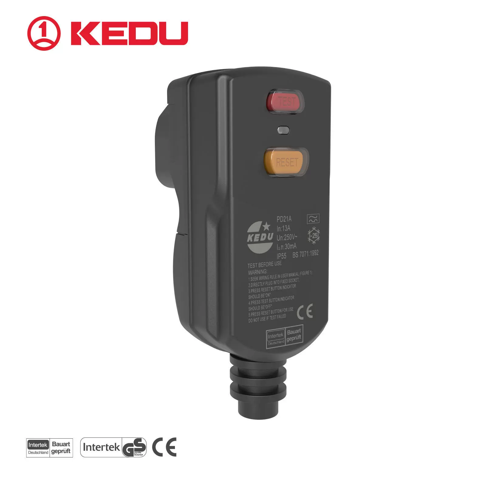 科都热水器漏电保护开关电磁式漏电保护器微型断路器PD21漏保插头