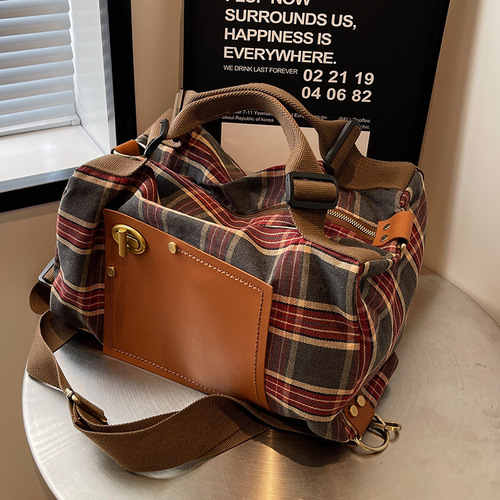 Women's Large Capacity Backpack 2025 New Retro Dual-Shoulder Bag Hand Carry Business Luggage Casual Outing Travel Backpack