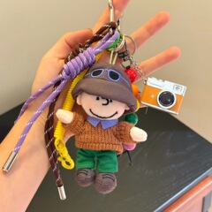 日本の漫画の犬人形帽子バッグ装飾ペンダントキーホルダーバッグぶら下げ装飾ペンダント