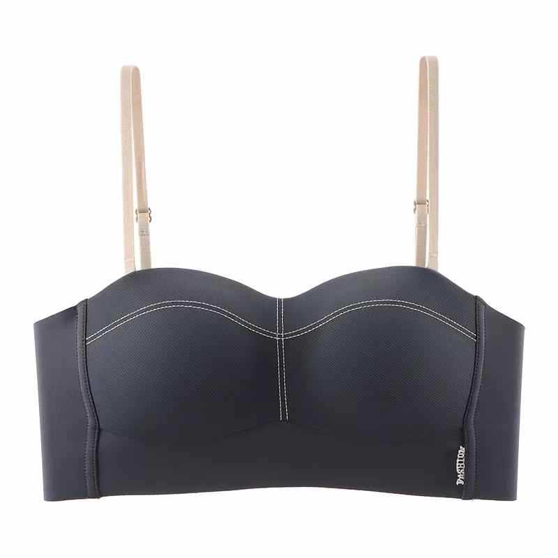 Ventas directas de fábrica comercio electrónico transfronterizo Sudeste de Asia Vietnam Tailandia damas sin costuras top de tubo cómodo recogido sujetador lateral