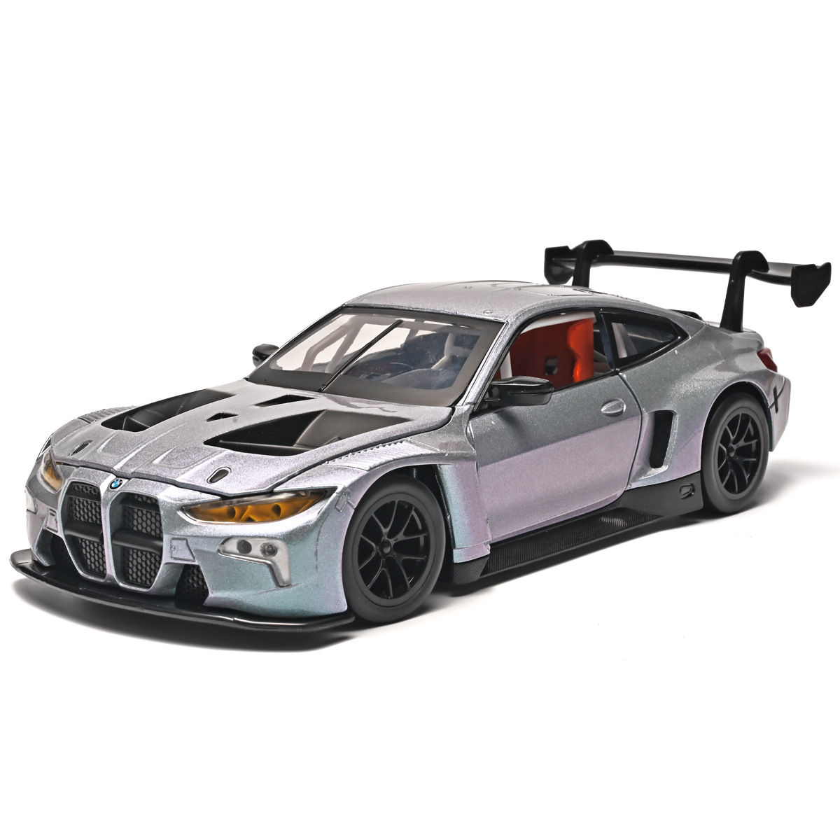 Auténtico autorizado 1: 24 BMW M4 brillante aleación imitación de automóviles auténticos puertas abiertas regalo de Año Nuevo decoración