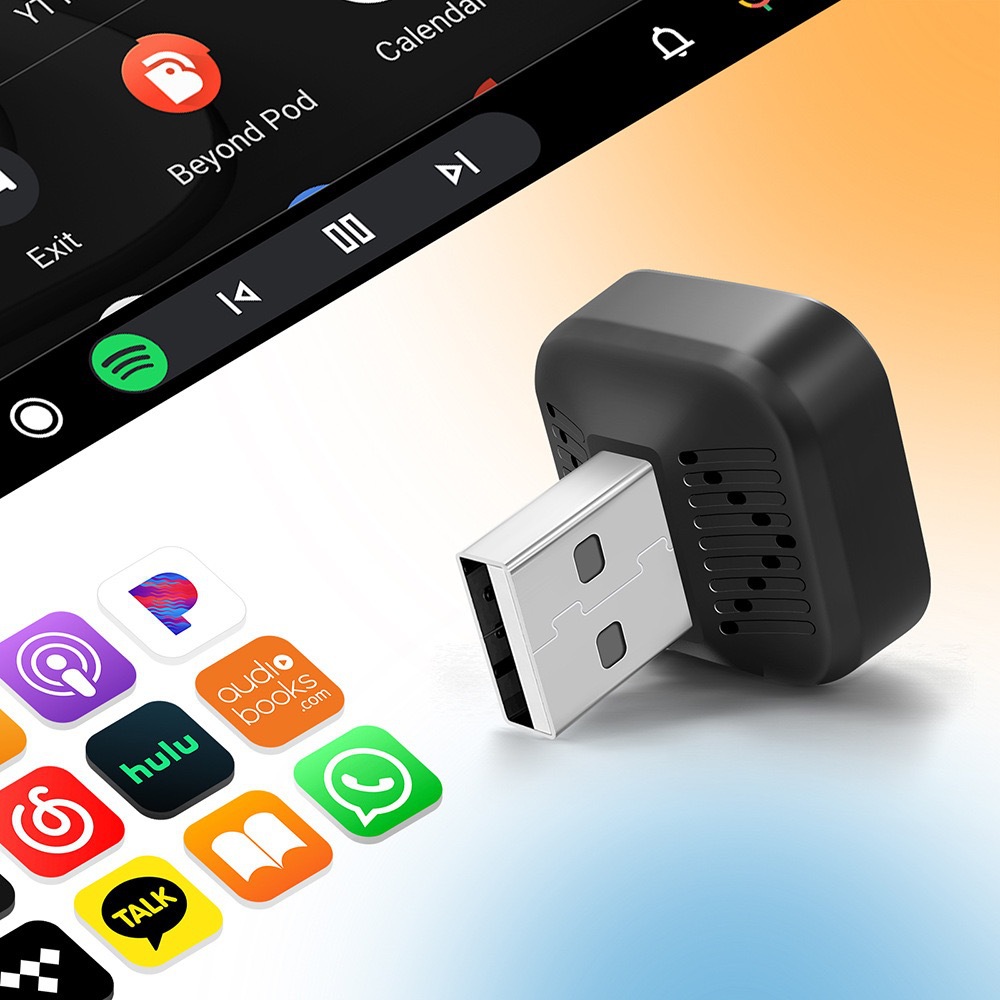 Car Wireless Carplay Box Smart Car Screen Projection Converter 2-in-1 Android Autocarplay Box