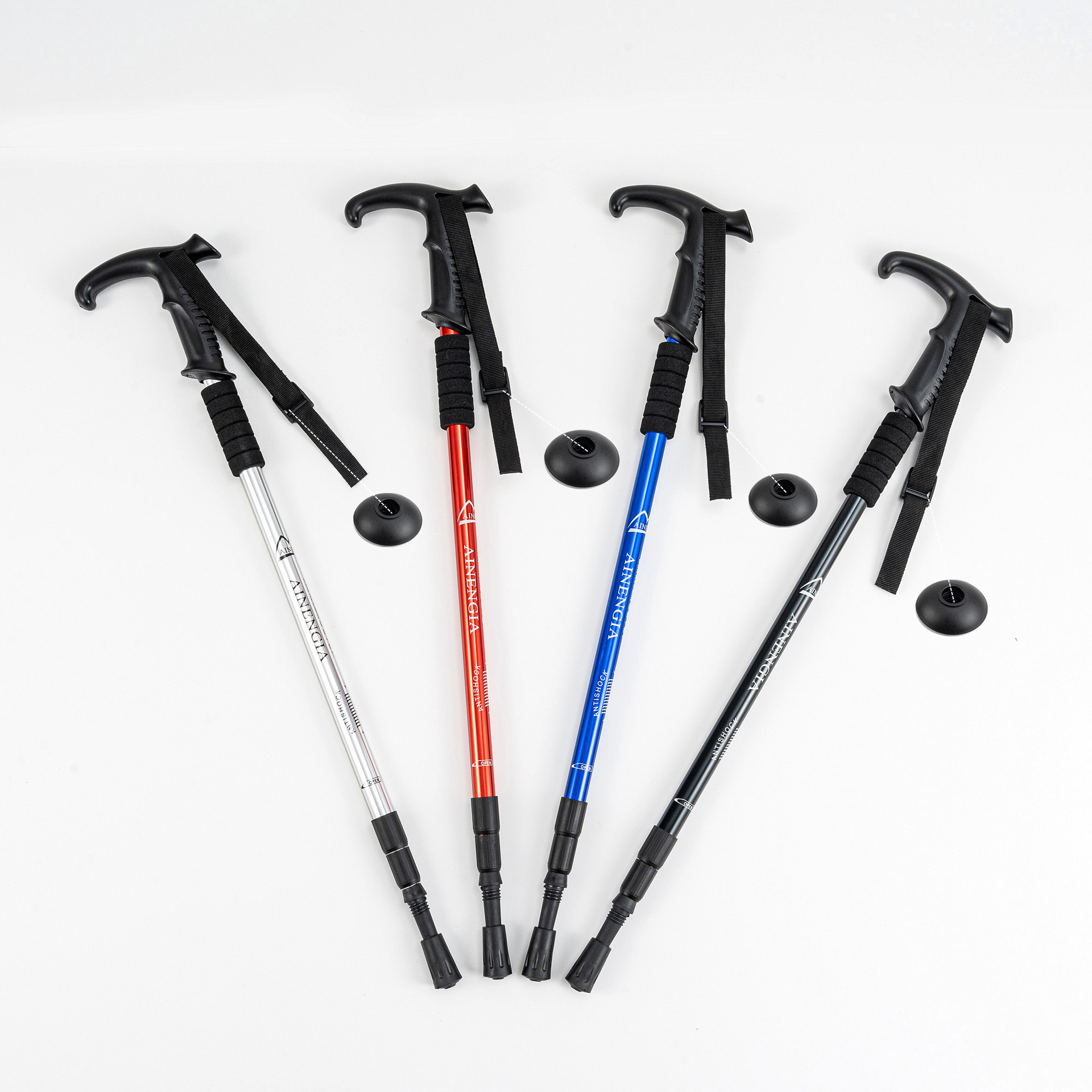 メーカー直販戸外伸縮登山杖超軽量滑り止め松葉杖徒歩杖折り畳み杖登山旅行杖