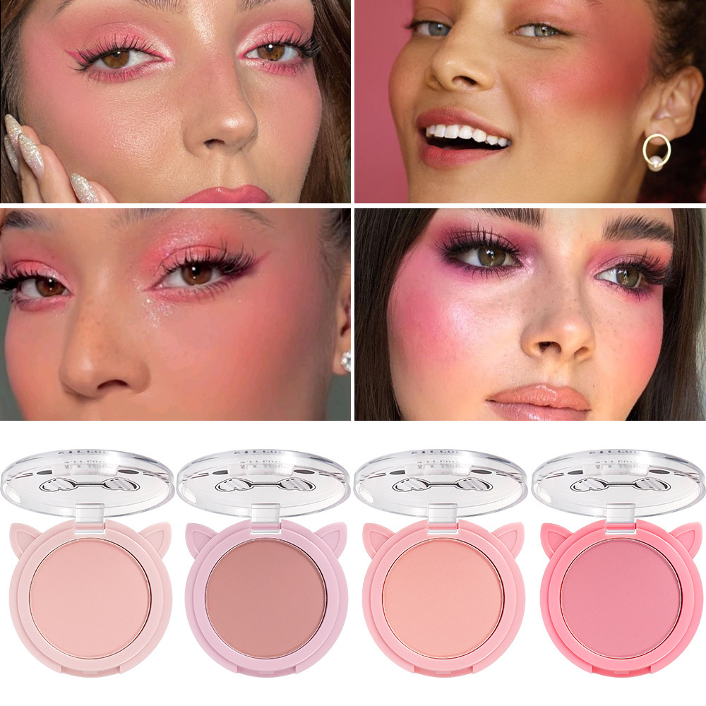 s.f.r color transfronterizo exclusivo para maquillaje de color, vitalidad, color natural, cariñoso gatito blush image 2