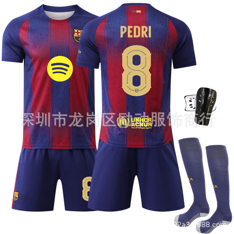 2526 バルセロナ ホーム チャンピオンズ リーグ バージョン 10 メッシ 10 号 アマール ジャージ スポーツ ユニフォーム サッカー ユニフォーム セット 外国貿易|undefined