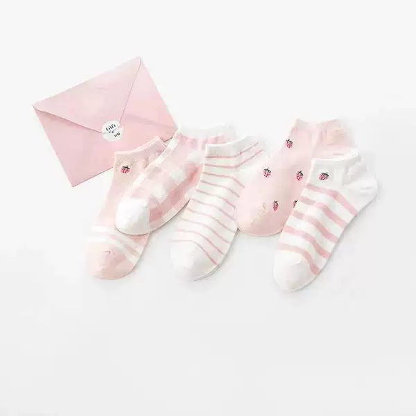 Women's Stockings 【Pink Strawberry】