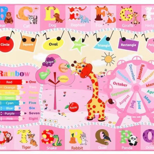 Transfronterizo Amazon Puzzle Niños Pista de dibujos animados Casa americana Sala de estar Dormitorio Manta de cabecera Manta antideslizante para balcón