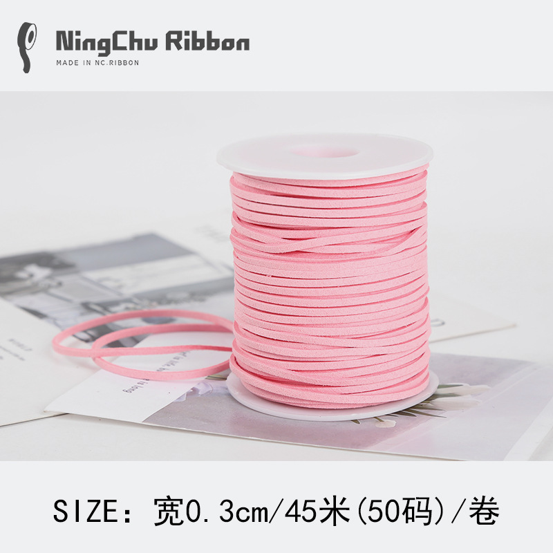 Coreano terciopelo deerskin cuerda floral terciopelo cinta ramo fresco cinta DIY regalo vaca cadena regalo decoración de la torta