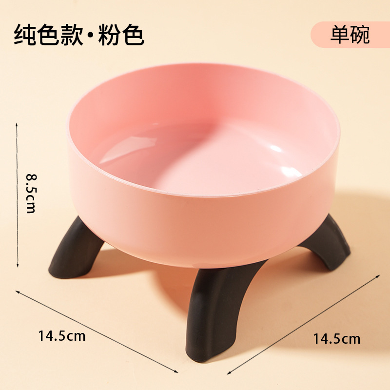 Tazón de pie alto para mascotas antideslizante y anti-derribado de acero inoxidable Tazón para perros para proteger la columna vertebral cervical Taza para gatos Tazón de huevos para mascotas Tazón único alto