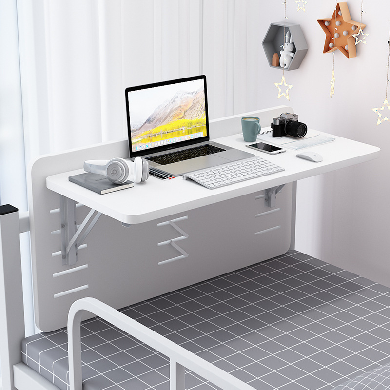 Dormitory Bunk Bed Table Large Computer Table Student Foldableable Installation-free Dormitory Suspended Desk Small Table