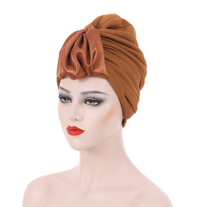 Muslim hat Air layer color butyl bract cap African turban cap_viptrois.com