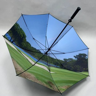 Automatic Long-Handled Umbrella, Double-Sided Large Golf Umbrella, Classy Business Umbrella, Customized Welcome Logo Car Umbrella