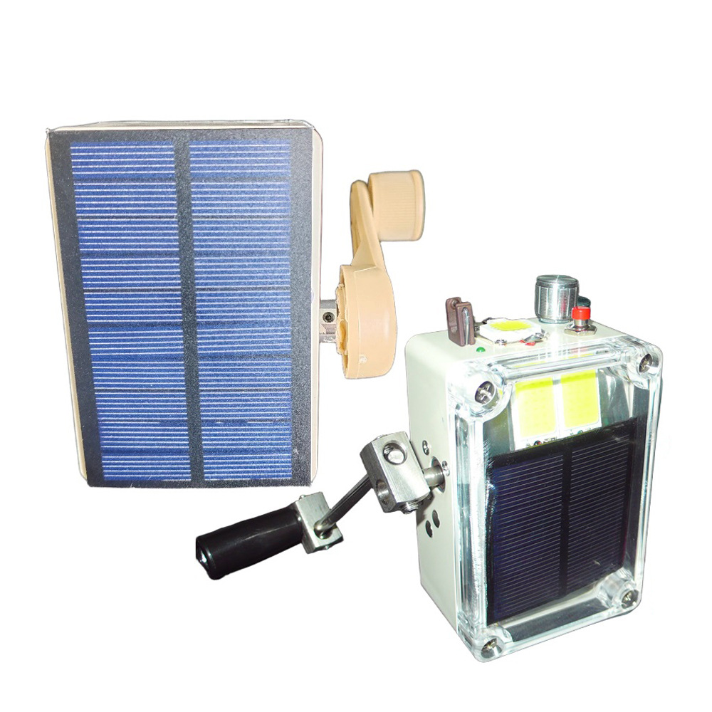 发电机点火照明5V户外移动电源太阳能充电宝旅游野外生存手摇充电