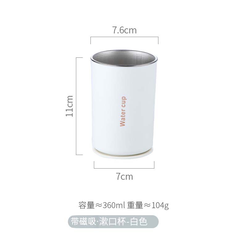 磁気マウスウォッシュカップ逆さ磁気歯ブラシカップ 304 ステンレス鋼ウォッシュカップ壁掛けミラーキャビネット歯磨きカップ卸売|undefined