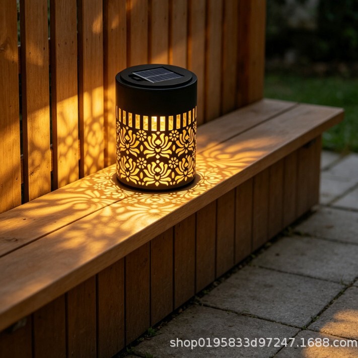Cross-Border Popular Solar Wall Light Mandala Projection Lamp Outdoor Waterproof Garden Light Wall Lamp Garden Decorative Light