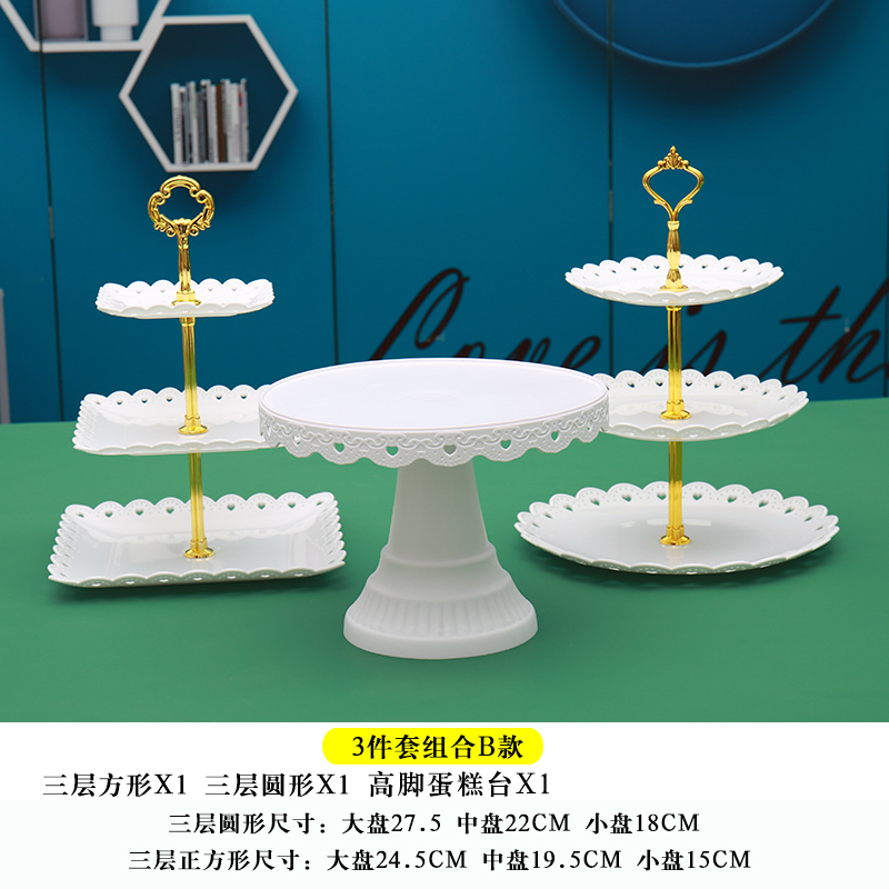 Fiesta de cumpleaños de postres estante de exhibición mesa de comida fría mesa de té bandeja de pasteles de bocadillos estante de postres de boda decoración