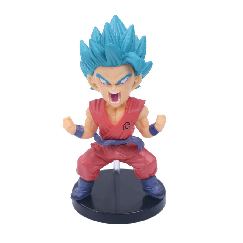 Версия Dragon Ball Q 9 поколения 6 Гоку двуразмерные фигуры анимационные украшения ручные фигурки автомобильные украшения офисная декорация