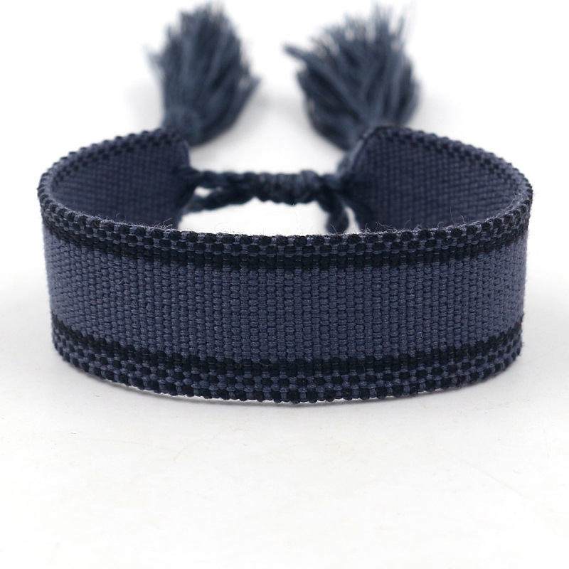 Einfacher Stil Farbblock Polyester Unisex Armbänder 1 Stück display picture 4