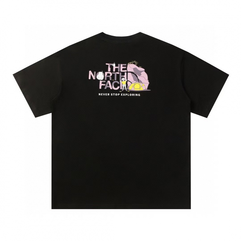 Foreign Order Cross-Border North Face 230g Pure Cotton T-Shirt Unisex Couple Trendy Printed Versatile Casual Wear Foreign Order Cross-Border North Face 230g Pure Cotton T-Shirt Unisex Couple Trendy Printed Versatile Casual Wear