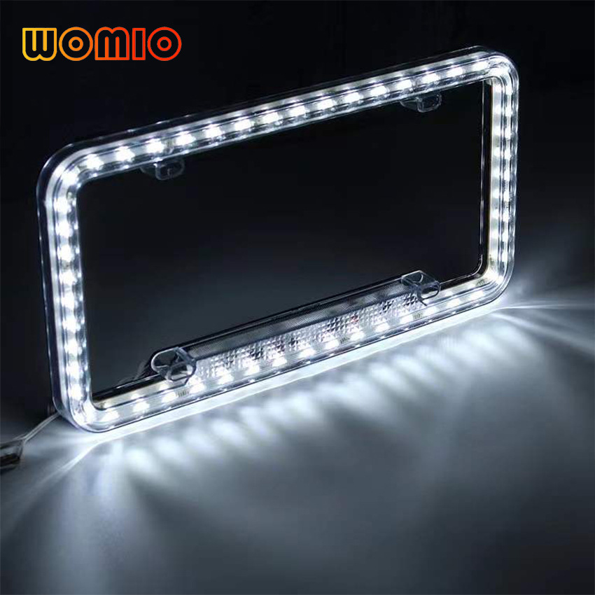 Luz LED estándar estadounidense de 48 LED con función de intermitente para marco de matrícula de coche, suministro directo de fábrica._voghion.com