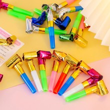 卷吹龙口哨小吹龙口哨 拉拉队生日/聚会/生日派对长鼻子 助威道具