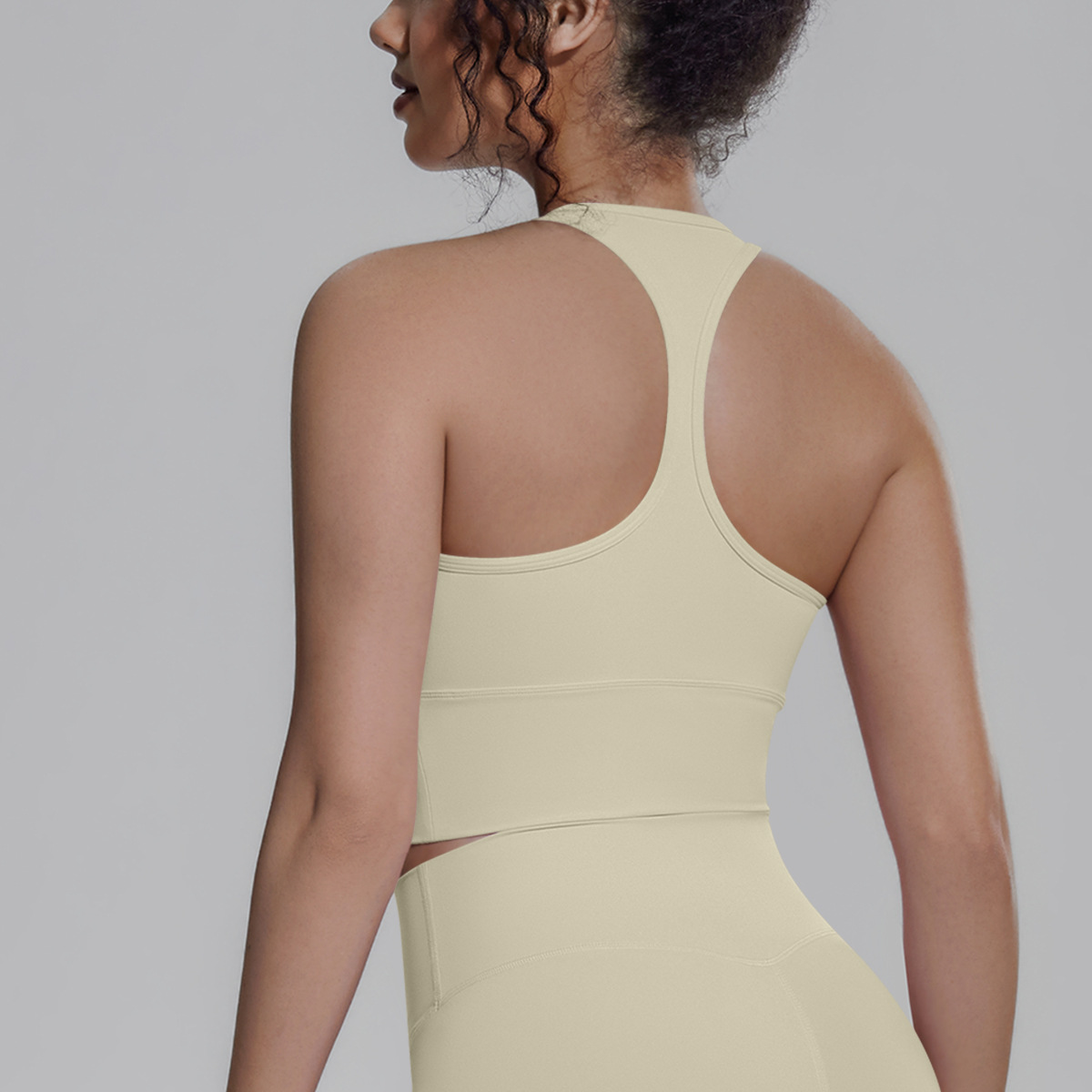 Nuevo transfronterizo sólido I-shaped hermosa espalda apretada ropa interior deportiva transpirable correr fitness yoga chaleco chaleco mujer image 12