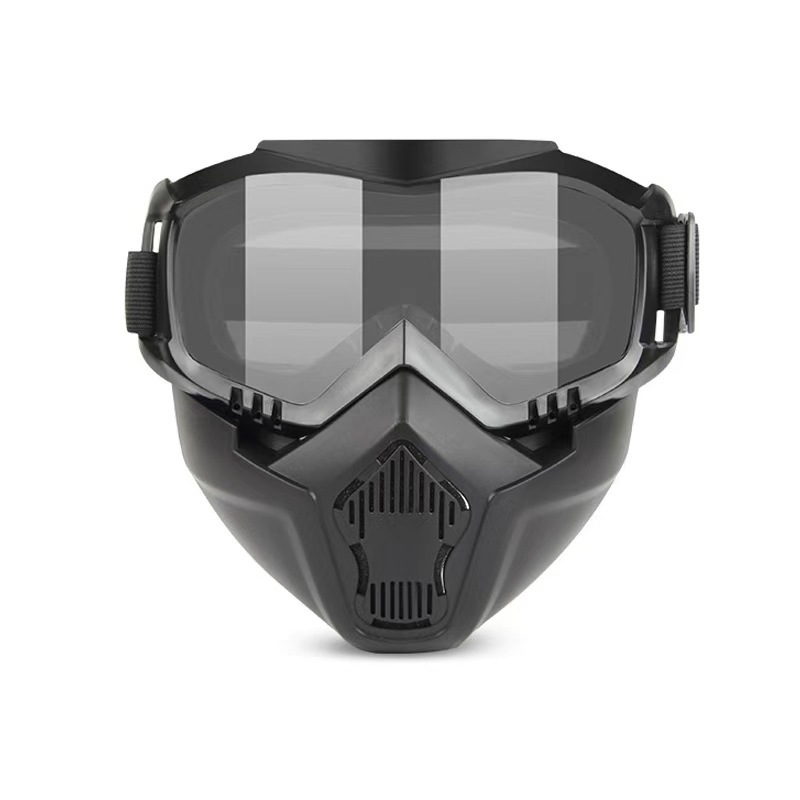 Máscara de soldadura eléctrica montada en la cabeza de Harley, máscara de protección contra la luz brillante, máscara de protección contra el viento para ciclismo a través de la carretera, tapa de soldadura eléctrica desmontable image 9