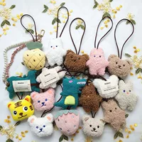 Bear Name Brand ins Милый медведь Игрушечная сумка Кулон Южная Корея Детская именная бирка Брелок Висячие украшения