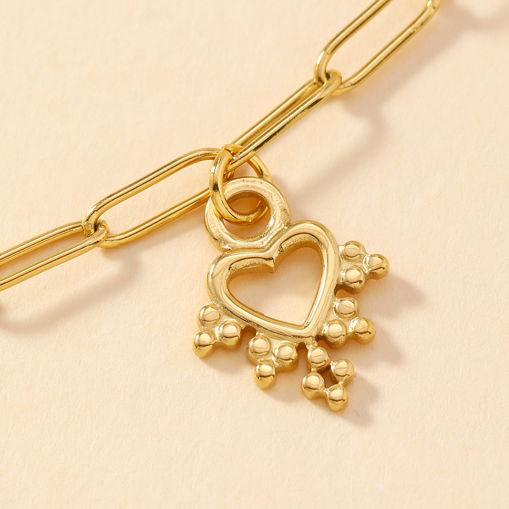 Colgante único Acero inoxidable Joyería de fundición Calavera Cruz Amor Flor Pulsera Collar Diy Accesorios Colgante