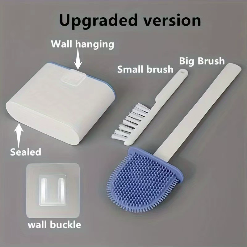 (Cross-border trading), silicone toilet for home use, brush, drying rack, three-in-one
