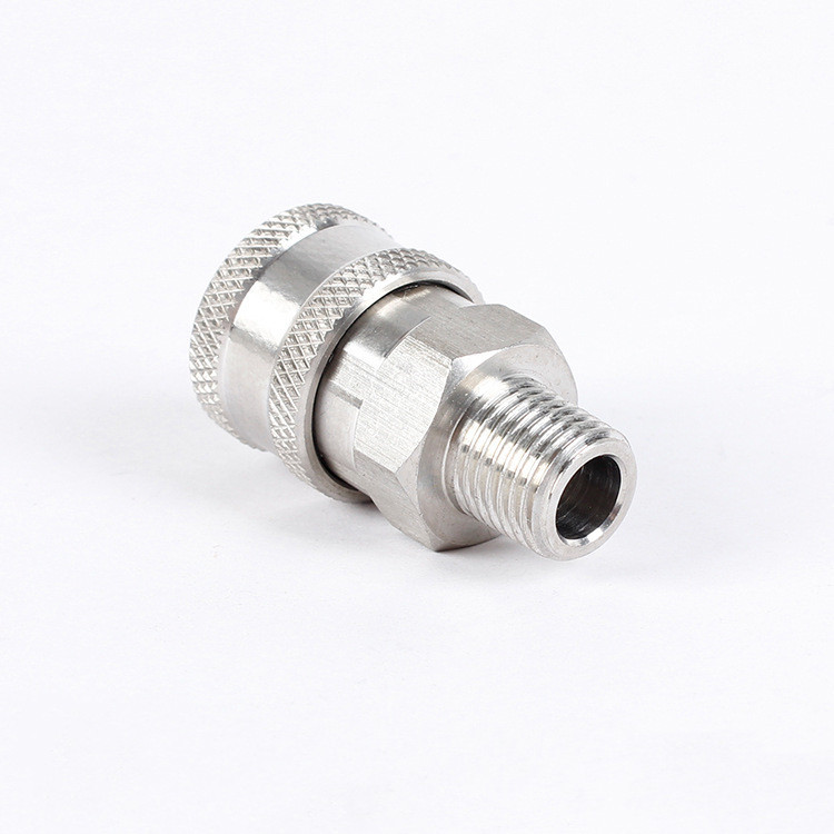 G1/4（NPT）外螺纹不锈钢快插母头