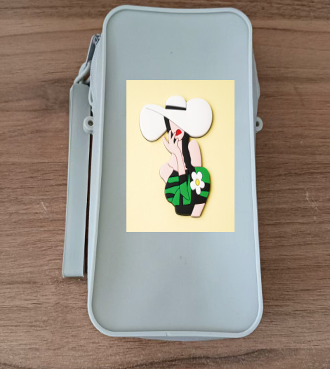 Silikon-Handytasche, Cartoon-Umhängetasche, tragbare Geldbörse, niedliche Mini-Schultertasche für Schülerinnen, Stress-Relief-Bubble-Tasche