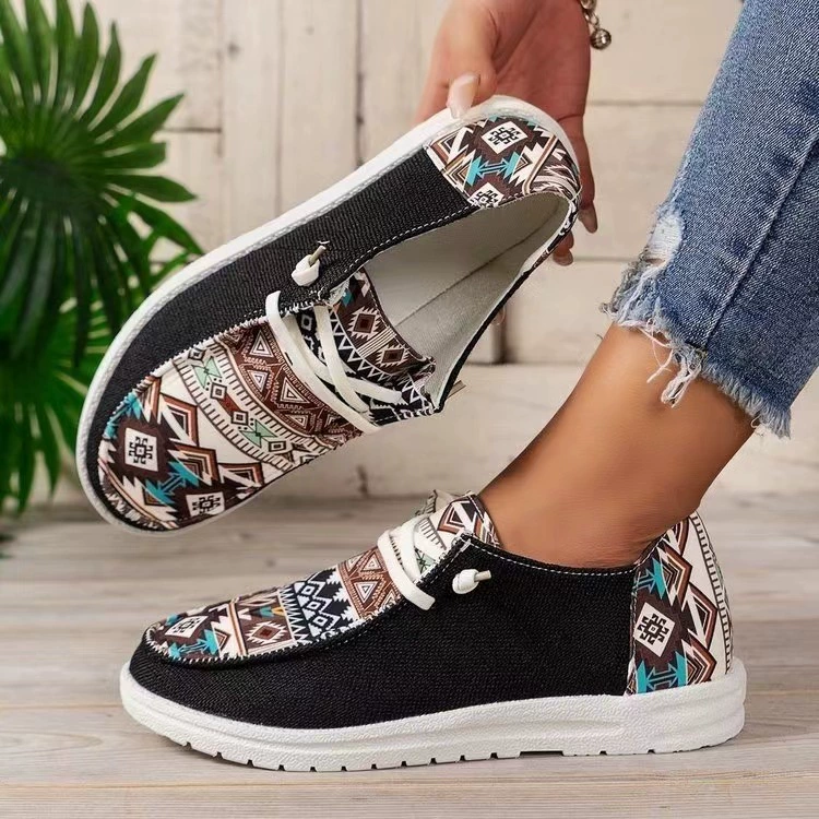 2024 Canvas Lefa Shoes Amazon Facing Casual Shoes Women's Foot Shoes Support Temu/Shein
