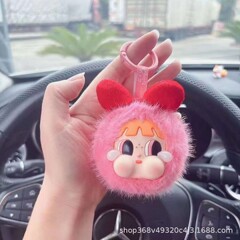 小さい飛天の小さい女性の警察官のぬいぐるみのシリーズのアイデアの金のキーホルダーのかばんの掛け物は郵送しません。