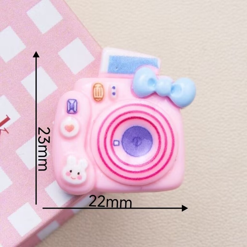 カラフルなポラロイド樹脂アクセサリー diy クリーム接着剤手作りヘアピンペンダント携帯電話ケース電気自動車装飾パッチ|undefined