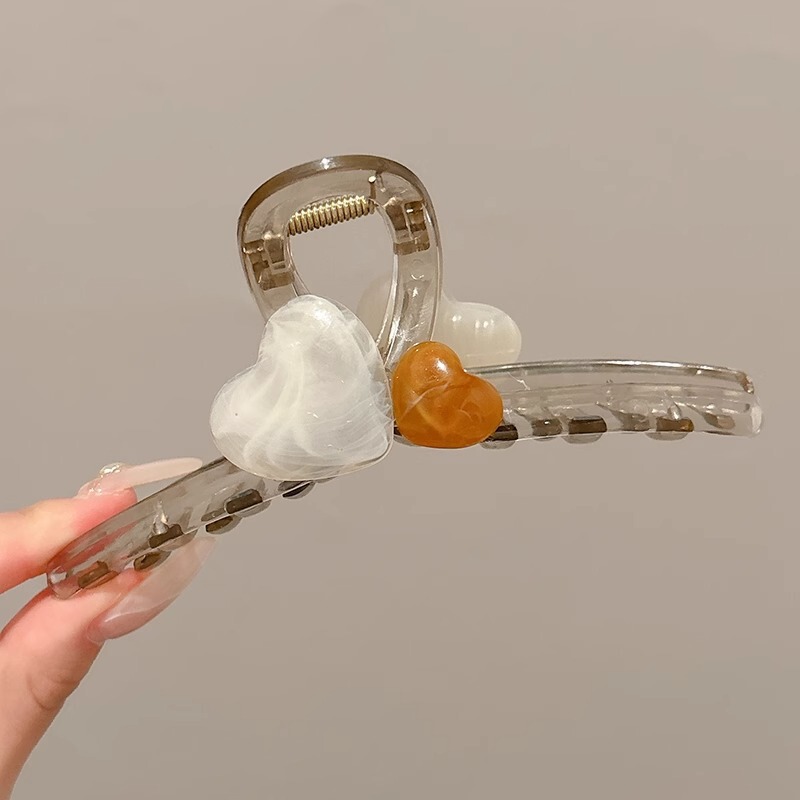 大号撞色发抓春季鲨鱼夹显发量高颜值森系发夹多巴胺儿童轻奢抓夹|undefined