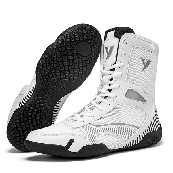 New Model in Stock Direct Sales Independent Site Aliexpress Cross-Border Indoor Comprehensive Training Fighting Boxing Shoes Wear-Resistant Wrestling Shoes