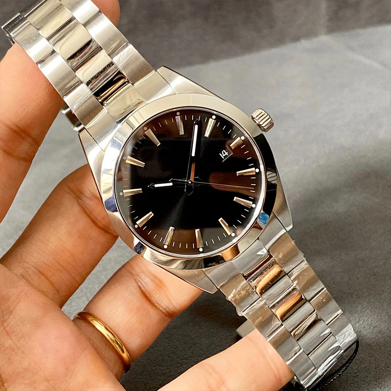 Ts High Quality Casual Tianjun Men's Quartz Watch Stainless Steel Waterproof Luxury Dial Display with Pointer