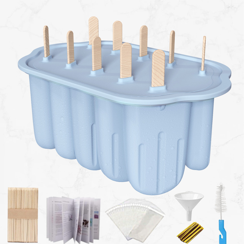 Amazon の人気の自家製アイスクリーム型アイスキャンデー夏の家庭用食品グレードのシリコーンアイスクリーム型卸売|undefined