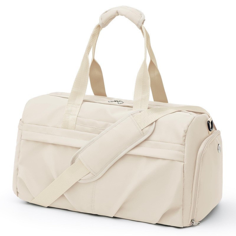 Bolsa de fitness transfronteriza en stock con zapatos de compartimiento bolsa deportiva de viaje impermeable bolsa portátil con manga de barra de tracción de yoga