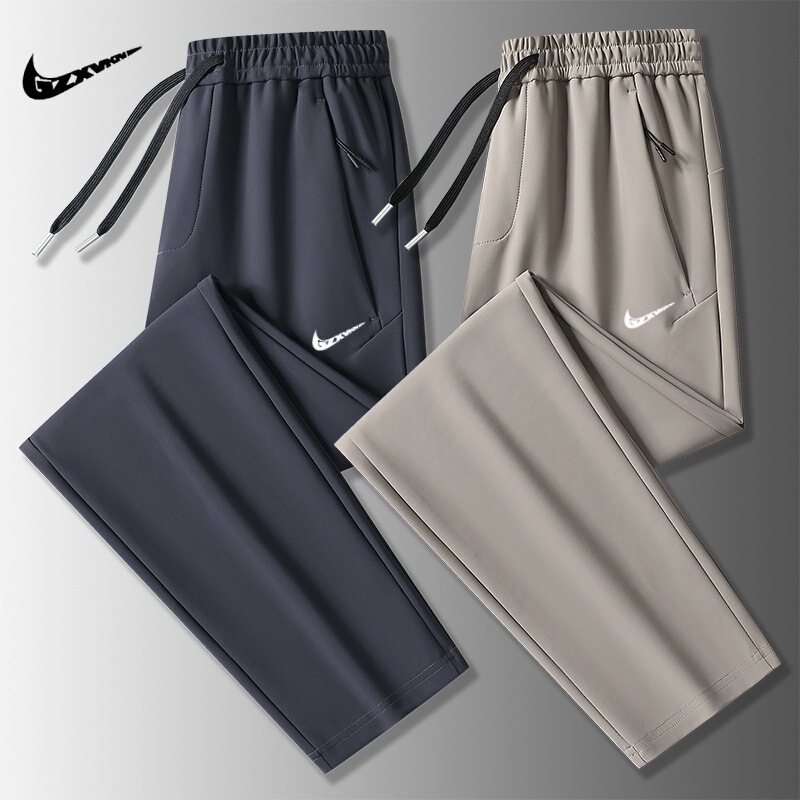 Men's Pants 2025 New Autumn Outdoor Straight Casual Pants Elastic Loose Versatile Stretch Sports Pants Running Long Pants